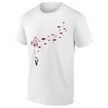 Arkansas Razorbacks Heart Dandelion T-Shirt