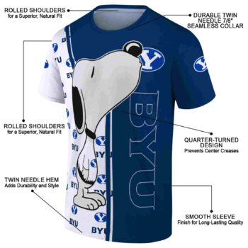 BYU Cougars Snoopy Graphic Blue T-Shirt