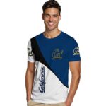 California Golden Bears Abstract Curve White Black T-Shirt