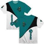 Coastal Carolina Chanticleers Abstract Curve White Black T-Shirt