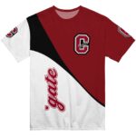 Colgate Raiders Abstract Curve White Black T-Shirt