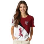 Colgate Raiders Abstract Curve White Black T-Shirt