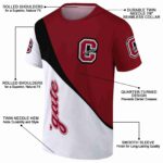 Colgate Raiders Abstract Curve White Black T-Shirt