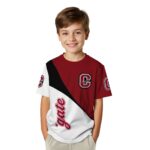 Colgate Raiders Abstract Curve White Black T-Shirt