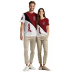 Colgate Raiders Abstract Curve White Black T-Shirt