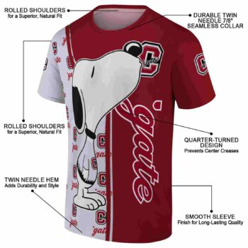 Colgate Raiders Snoopy Graphic Maroon T-Shirt