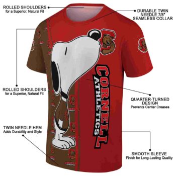 Cornell Big Red Snoopy Graphic Red T-Shirt