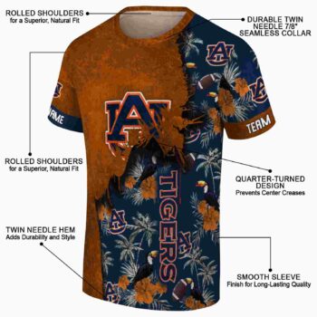 Personalized Georgia Bulldogs Tropical Scene Red T-Shirt