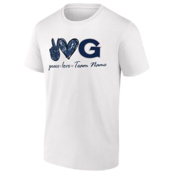 Custom Georgetown Hoyas Peace Love T-Shirt