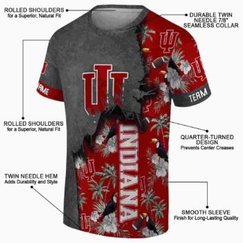 Custom Georgia Southern Eagles Tropical Scene Blue T-Shirt