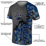 Customized Oklahoma State Cowboys Tropical Scene Orange T-Shirt