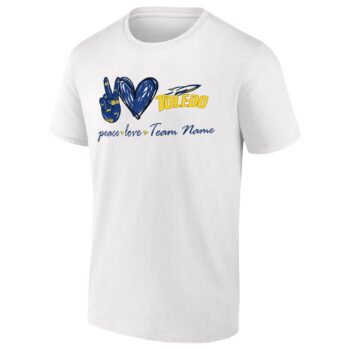 Custom Toledo Rockets Peace Love T-Shirt