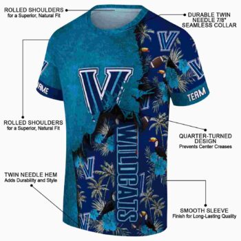 Custom USC Trojans Tropical Scene Red T-Shirt