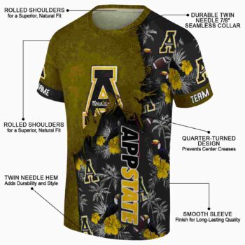 Custom Buffalo Bulls Tropical Scene Royal Blue T-Shirt