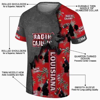 Customized Memphis Tigers Tropical Scene Blue T-Shirt