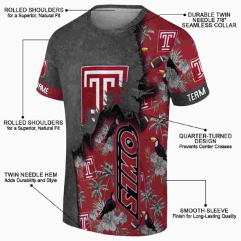 Customized Texas A&M Aggies Tropical Scene Maroon T-Shirt
