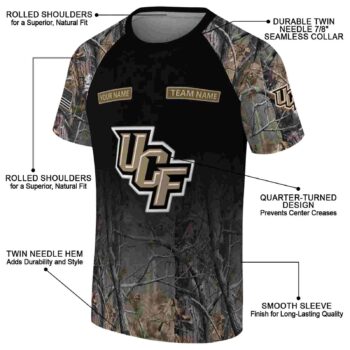 Customized UCF Knights Tree Branches Black T-Shirt