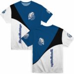 Drake Bulldogs Abstract Curve White Black T-Shirt