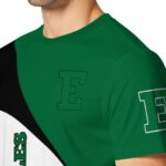 Eastern Michigan Eagles Abstract Curve White Black T-Shirt