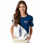 Florida Atlantic Owls Abstract Curve White Black T-Shirt