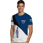 Florida Atlantic Owls Abstract Curve White Black T-Shirt