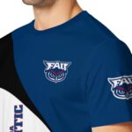 Florida Atlantic Owls Abstract Curve White Black T-Shirt