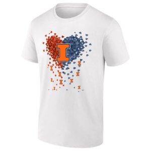 Illinois Fighting Illini Heart Explosion T-Shirt