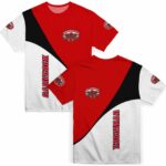 Jacksonville State Gamecocks Abstract Curve White Black T-Shirt