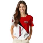 Jacksonville State Gamecocks Abstract Curve White Black T-Shirt