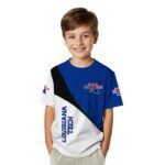 LA Tech Abstract Curve White Black T-Shirt