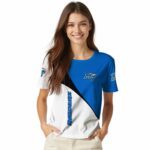 Middle Tennessee Blue Raiders Abstract Curve White Black T-Shirt