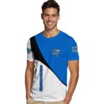 Middle Tennessee Blue Raiders Abstract Curve White Black T-Shirt