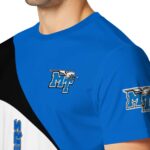 Middle Tennessee Blue Raiders Abstract Curve White Black T-Shirt
