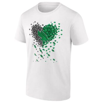 North Texas Mean Green Heart Explosion T-Shirt