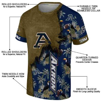 Personalized Buffalo Bills Tropical Scene Blue T-Shirt