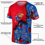 Personalized Kansas Jayhawks Tropical Scene Crimson T-Shirt