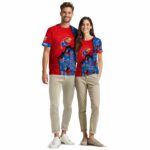 Personalized Kansas Jayhawks Tropical Scene Crimson T-Shirt