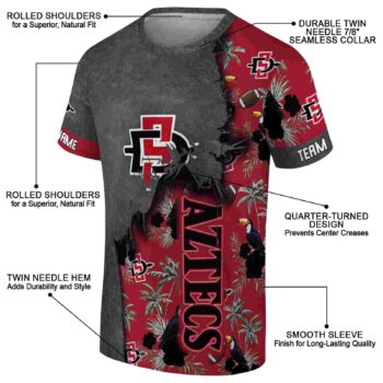 Personalized UCLA Bruins Tropical Scene Blue T-Shirt