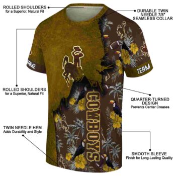 Custom Air Force Falcons Tree Branches Black T-Shirt