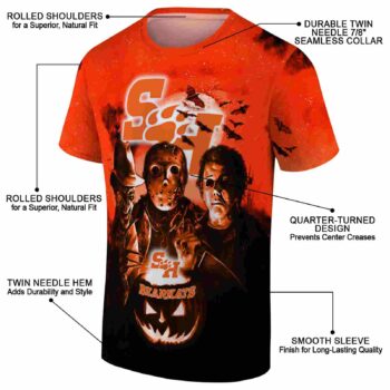 Sam Houston Bearkats Horror Icons Orange Black T-Shirt