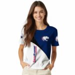 South Alabama Jaguars Abstract Curve White Black T-Shirt