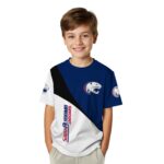 South Alabama Jaguars Abstract Curve White Black T-Shirt