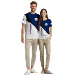 South Alabama Jaguars Abstract Curve White Black T-Shirt