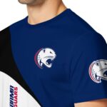 South Alabama Jaguars Abstract Curve White Black T-Shirt