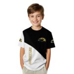 Southern Miss Golden Eagles Abstract Curve White Black T-Shirt