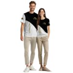 Southern Miss Golden Eagles Abstract Curve White Black T-Shirt