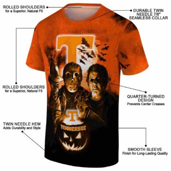 Tennessee Volunteers Horror Icons Orange Black T-Shirt