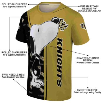 UCF Knights Snoopy Graphic Gold T-Shirt