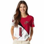 Western Kentucky Hilltoppers Abstract Curve White Black T-Shirt