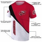 Western Kentucky Hilltoppers Abstract Curve White Black T-Shirt